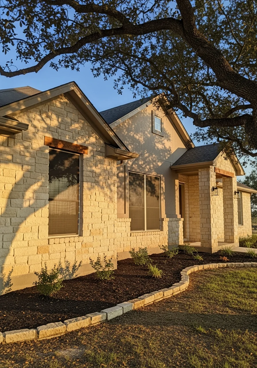 Bulverde residential exterior showing Hill Country architectural style and spacious rural setting.